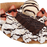 ストロベリーチョコレートブラウニーケーキアイス